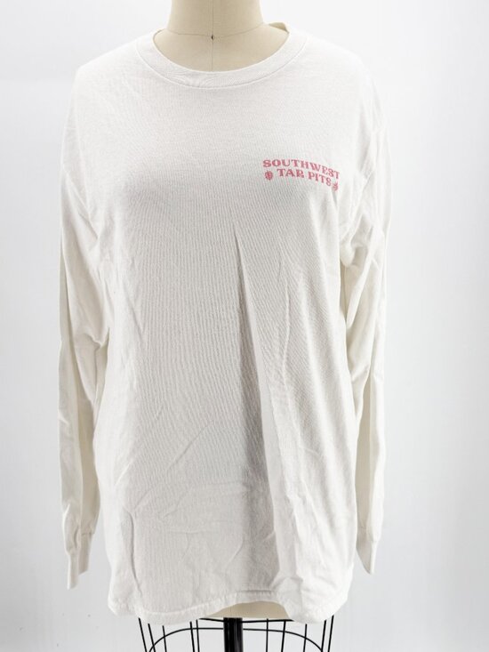kaeraz Tops - Kaeraz southwest La Brea CA Tar Pits LSV crewneck Tee White M